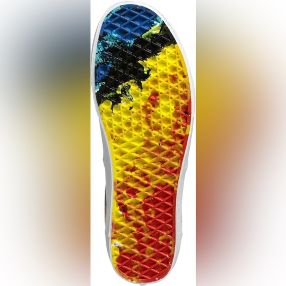 Vans x Crayola Collaboration "Van Doren Inspired" (floral/tropical) Women's Sz 7 - Picture 7 of 8